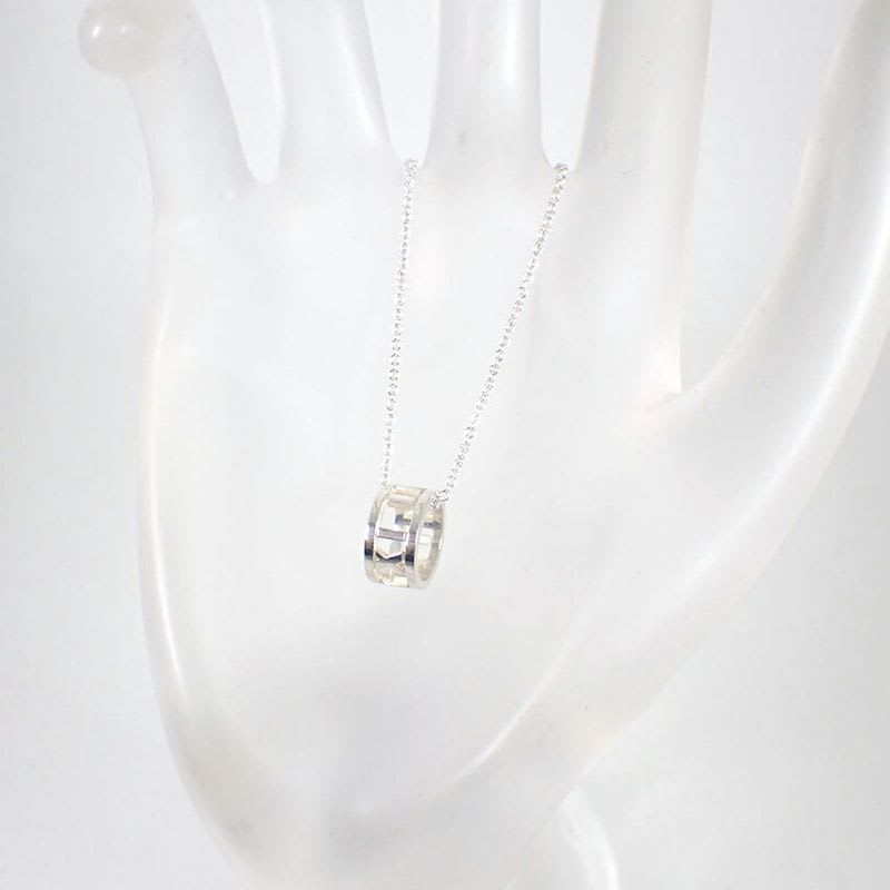 Tiffany & Co AG 925 Open Atlas Pendant J129-6