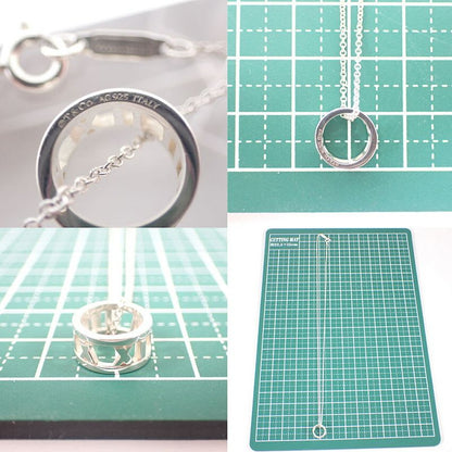 Tiffany & Co AG 925 Open Atlas Pendant J129-6
