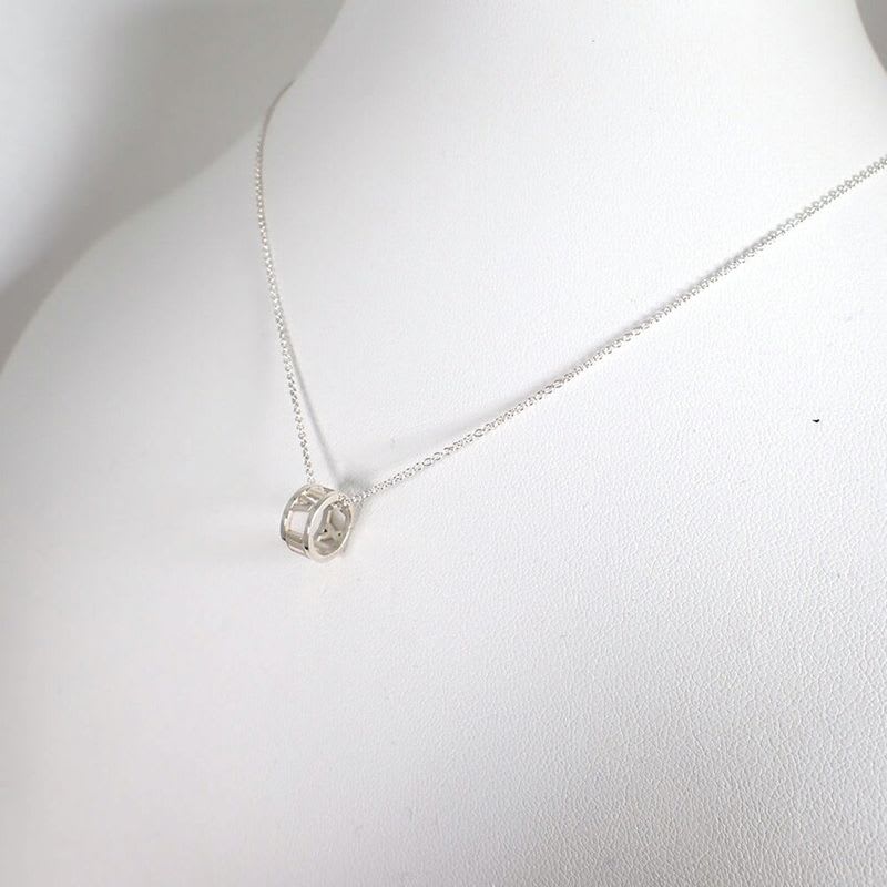 Tiffany & Co AG 925 Open Atlas Pendant J129-6