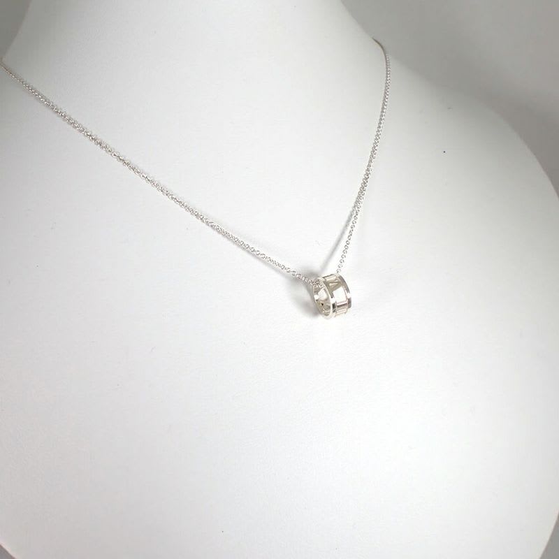 Tiffany & Co AG 925 Open Atlas Pendant J129-6