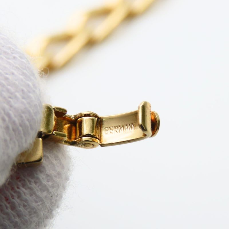 Christian Dior Necklace Long Chain Metal Gold GP Accessory Plated Ladies