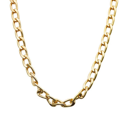 Christian Dior Necklace Long Chain Metal Gold GP Accessory Plated Ladies