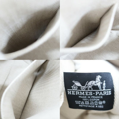 Hermes Brid A Black PM Handbag Natural Silver-hardware Cotton Pouch