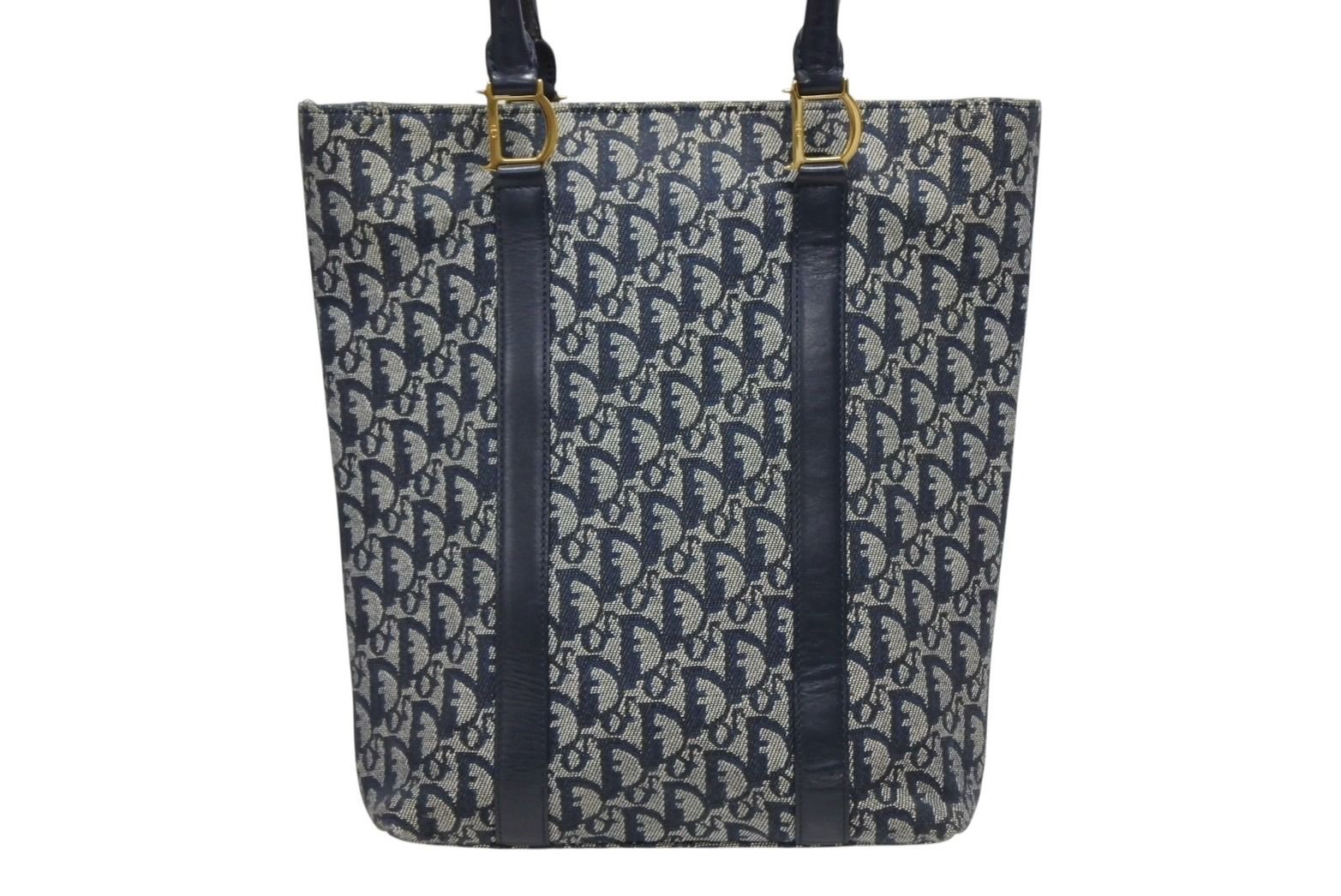 Dior Trotter Handbag 0 C Navy Galliano — view 2
