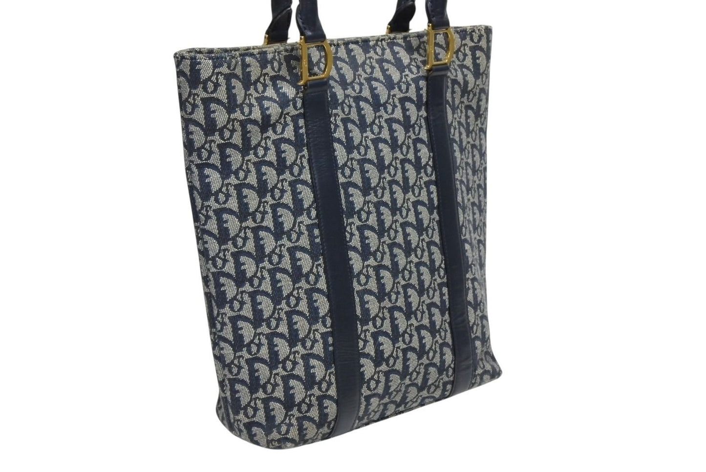 Dior Trotter Handbag 0 C Navy Galliano — view 4