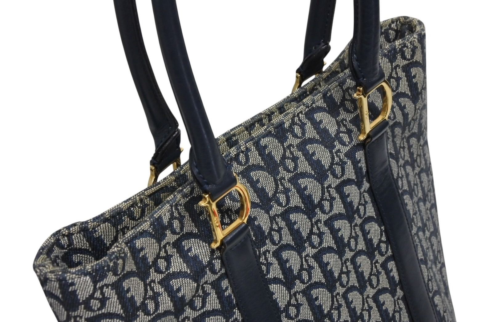 Dior Trotter Handbag 0 C Navy Galliano — view 5