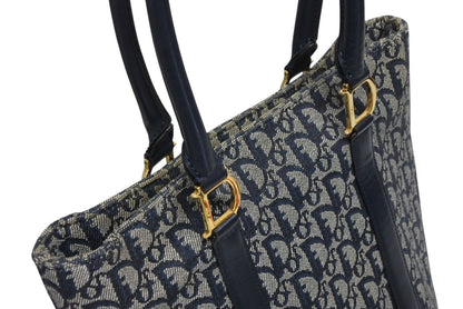 Dior Trotter Handbag 0 C Navy Galliano — view 5