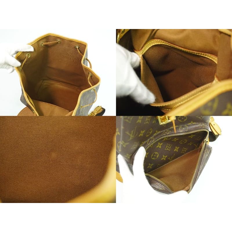 Louis Vuitton Montsouris GM Monogram Rucksack Sac Backpack Brown