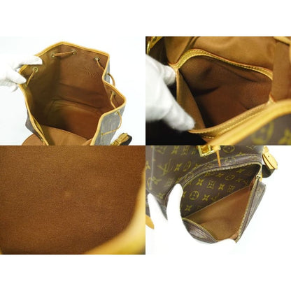 Louis Vuitton Montsouris GM Monogram Rucksack Sac Backpack Brown