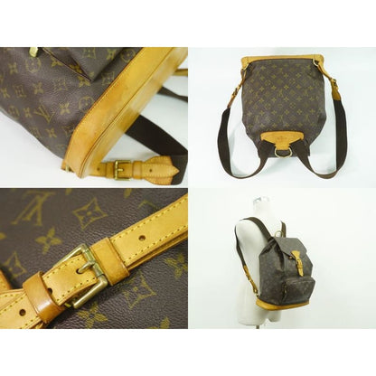 Louis Vuitton Montsouris GM Monogram Rucksack Sac Backpack Brown