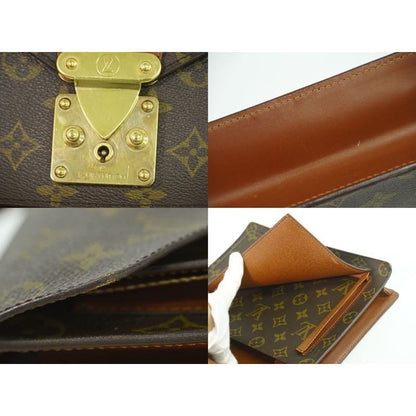 Louis Vuitton Monceau 26 Monogram Handbag Brown