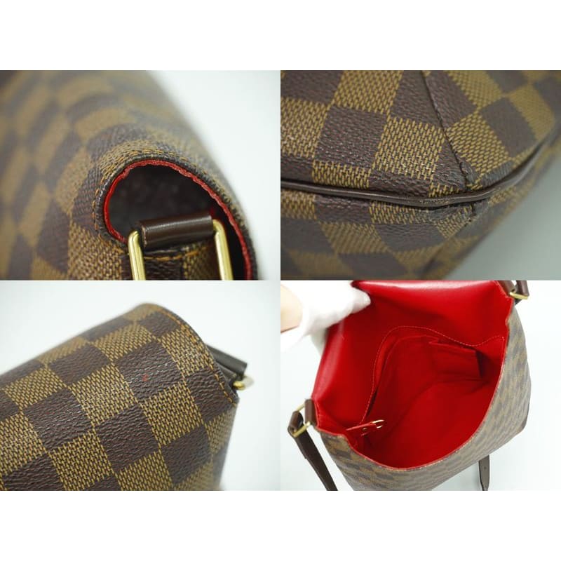 Louis Vuitton Musette Damier Ebene Shoulder Bag Pochette Brown