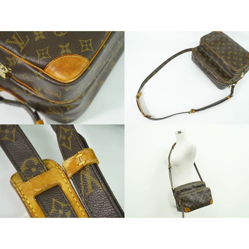 Louis Vuitton Nile Monogram Shoulder Bag Pochette Brown