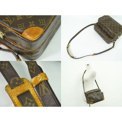 Louis Vuitton Nile Monogram Shoulder Bag Pochette Brown