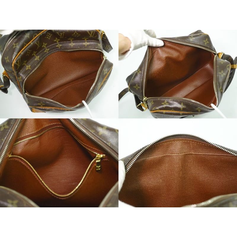 Louis Vuitton Nile Monogram Shoulder Bag Pochette Brown