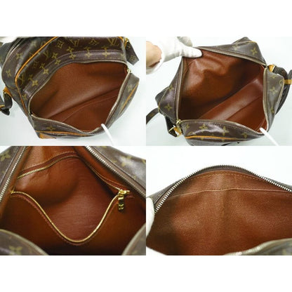 Louis Vuitton Nile Monogram Shoulder Bag Pochette Brown
