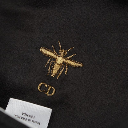 Dior Wool Logo Charm Bee Embroidery Beret Hat 81ddr921g103 Black 57