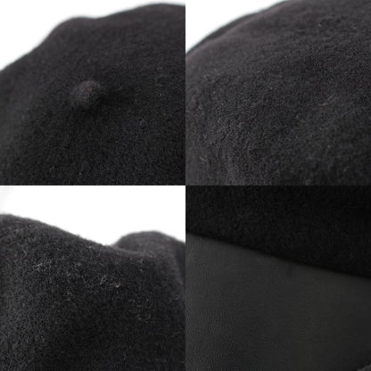 Dior Wool Logo Charm Bee Embroidery Beret Hat 81ddr921g103 Black 57