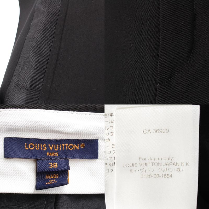 Louis Vuitton 24SS Wool X Silk Side Patch Slacks Pants Bottoms Rw241wa AIU