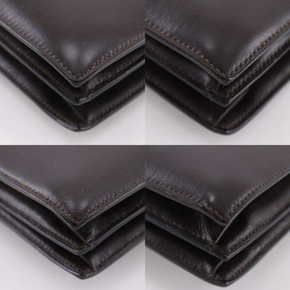 Hermes Palonière Vintage Box Calf Brown XO Women's Handbag