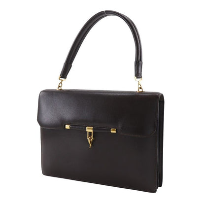 Hermes Palonière Vintage Box Calf Brown XO Women's Handbag