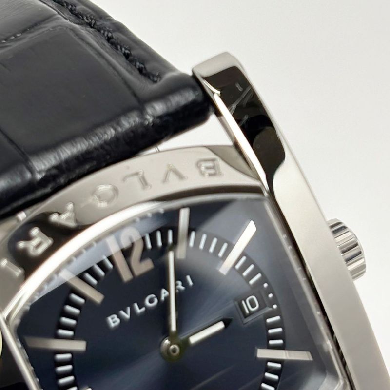 Bvlgari Watch Quartz Ashoma Black Silver Boys