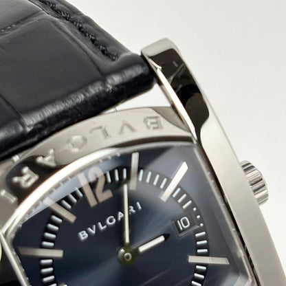 Bvlgari Watch Quartz Ashoma Black Silver Boys