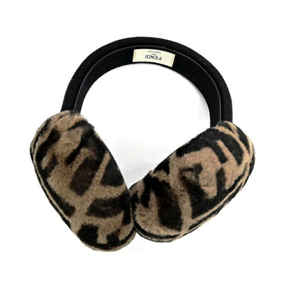 Fendi Ear-muffs Zucca Pattern Brown Black Earmuffs Accessories Miscellan
