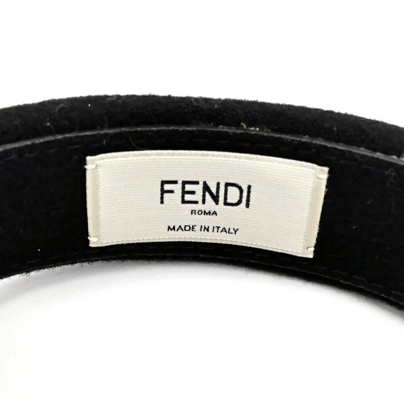 Fendi Ear-muffs Zucca Pattern Brown Black Earmuffs Accessories Miscellan