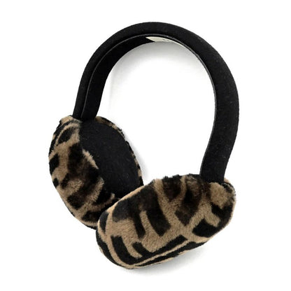 Fendi Ear-muffs Zucca Pattern Brown Black Earmuffs Accessories Miscellan