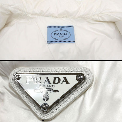 Prada Re-nylon Short Length Down Jacket 291805 White 3