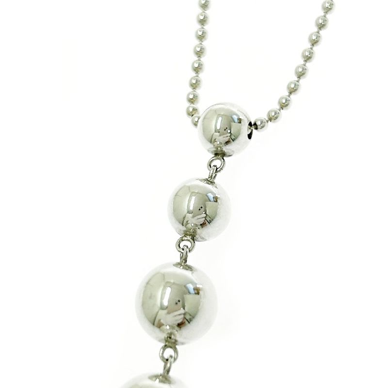 Tiffany & Co Silver Hardware Ball 5 row Necklace 7.5 g 925 Engraved