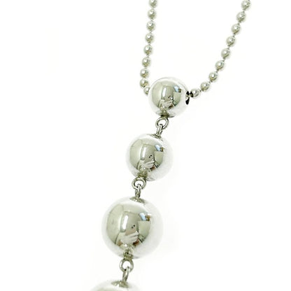 Tiffany & Co Silver Hardware Ball 5 row Necklace 7.5 g 925 Engraved