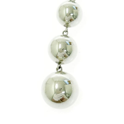 Tiffany & Co Silver Hardware Ball 5 row Necklace 7.5 g 925 Engraved
