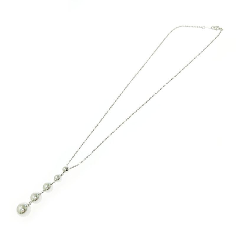 Tiffany & Co Silver Hardware Ball 5 row Necklace 7.5 g 925 Engraved