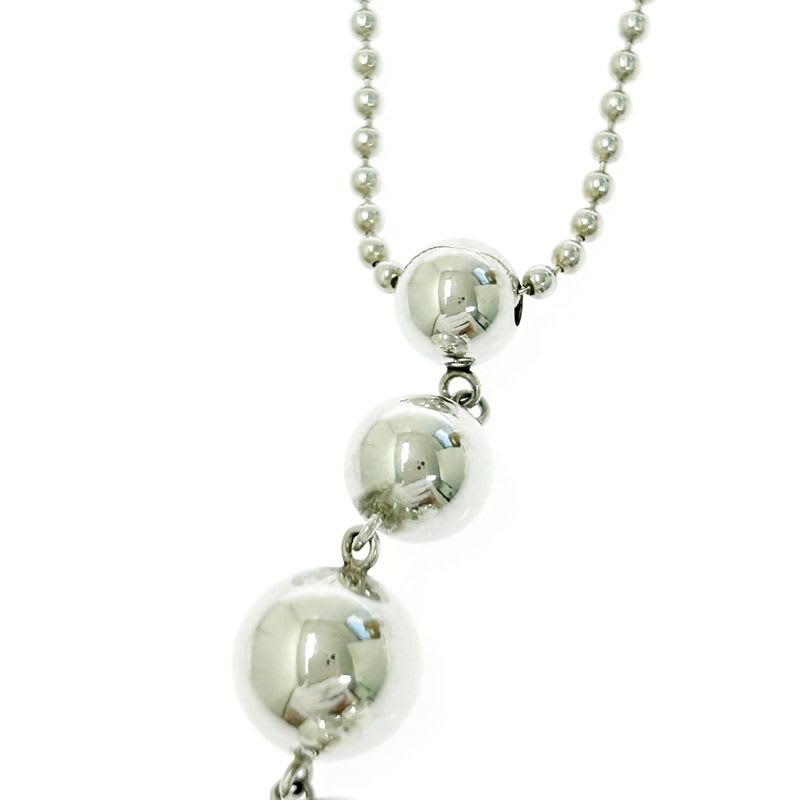 Tiffany & Co Silver Hardware Ball 5 row Necklace 7.5 g 925 Engraved