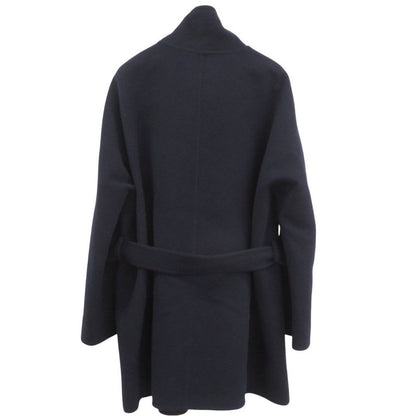 Hermes Blanket Coat 4 E0104 db Cashmere Navy Black Outerwear 1230