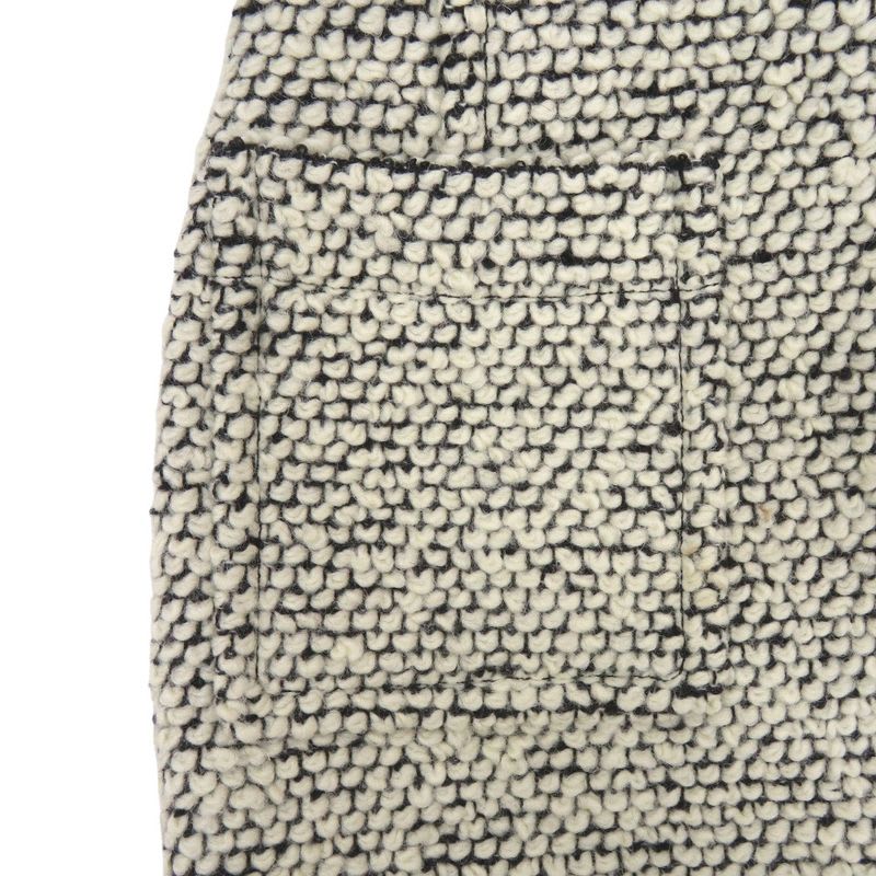 Bottega Veneta Skirt Mohair Wool Nylon White Black 0848