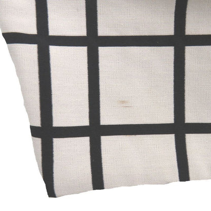 Christian Dior Plaid Check Pattern Dress Cotton Polyester Silk White Black