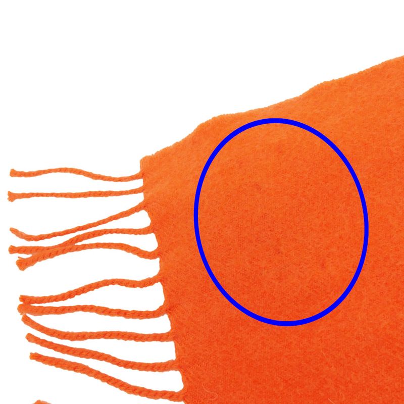 Hermes Muffler - Orange Cashmere Accessories Others