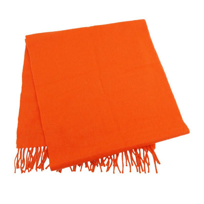 Hermes Muffler - Orange Cashmere Accessories Others