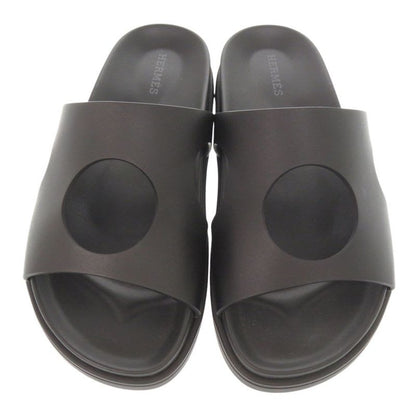 Hermes Edit Size 37 Leather Black Sandals 1289