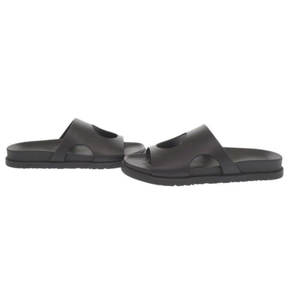 Hermes Edit Size 37 Leather Black Sandals 1289