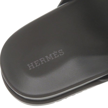 Hermes Edit Size 37 Leather Black Sandals 1289