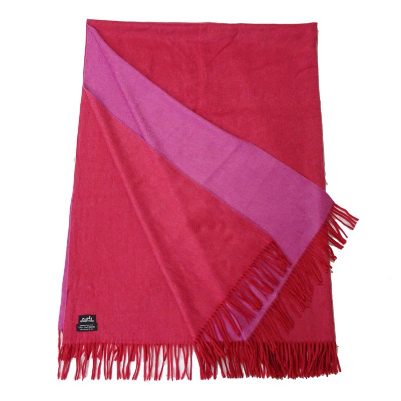 Hermes Cashmere Pink Shawl