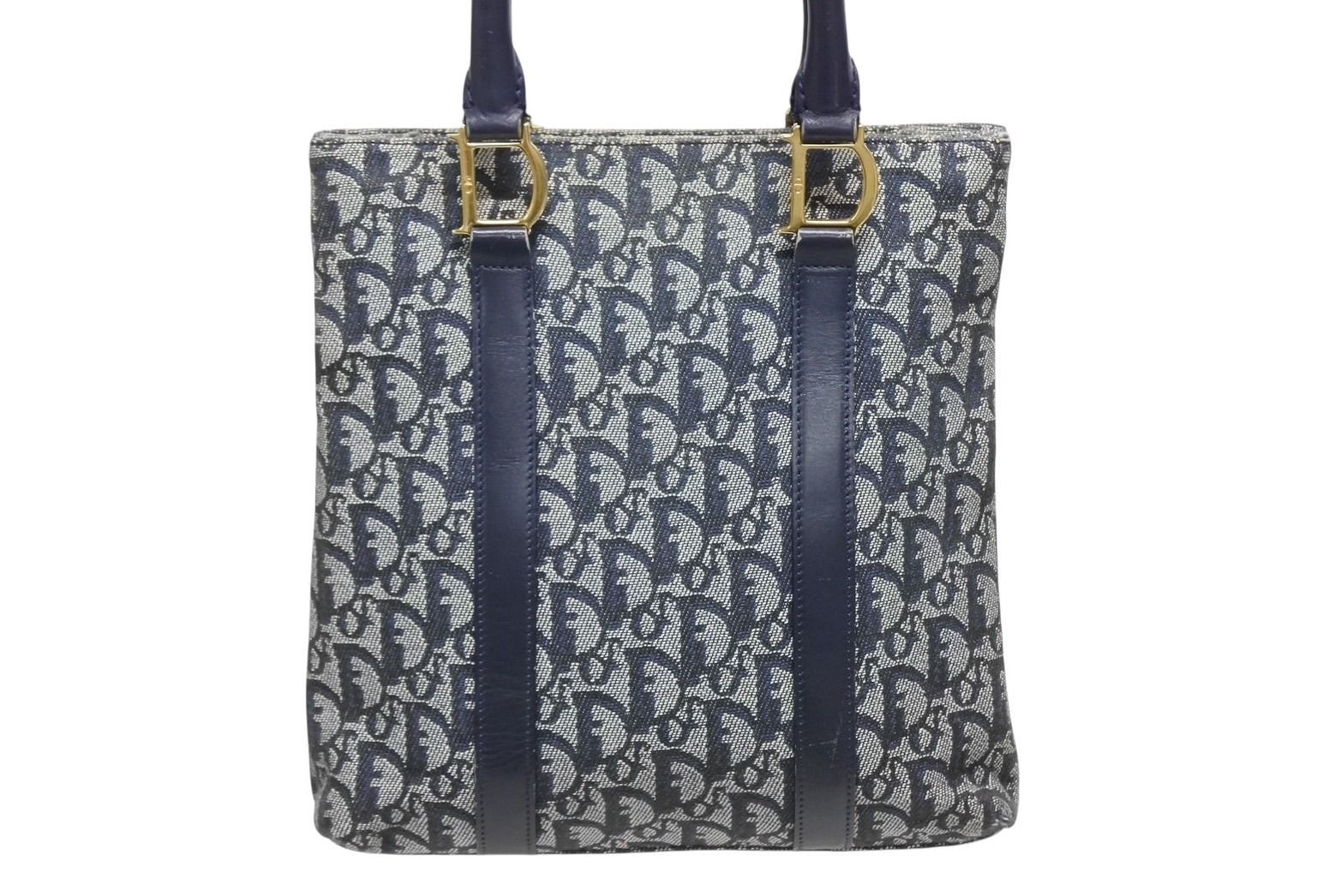 Dior Trotter Handbag 0 C 011 Navy Galliano