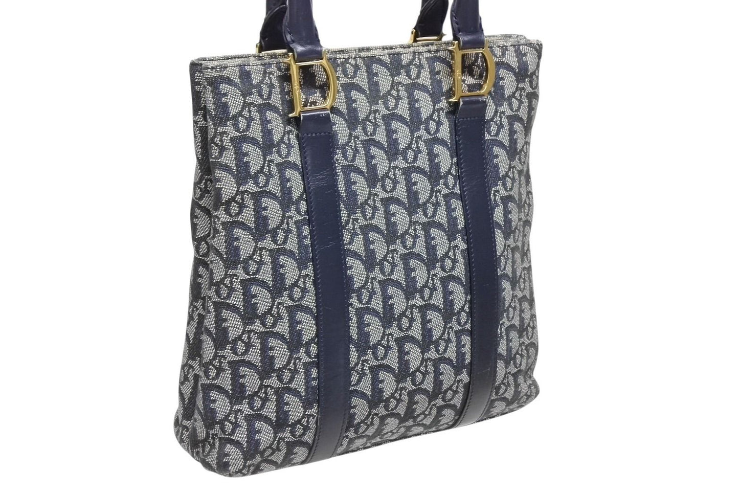 Dior Trotter Handbag 0 C 011 Navy Galliano — view 3