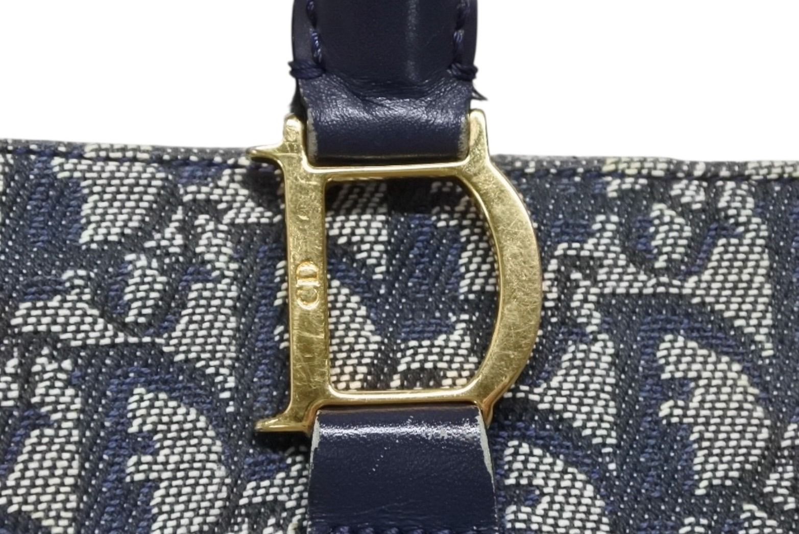 Dior Trotter Handbag 0 C 011 Navy Galliano — view 5
