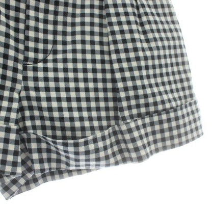 Louis Vuitton Brown Tag Shorts Gingham Check Zip Fly Black White XZ