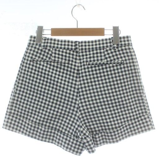 Louis Vuitton Brown Tag Shorts Gingham Check Zip Fly Black White XZ